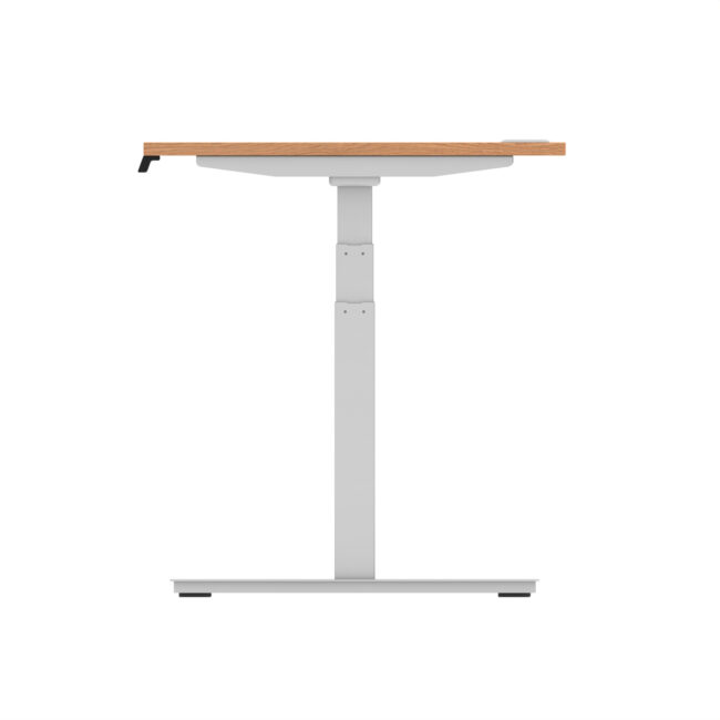 air height adjustable desk with cable ports