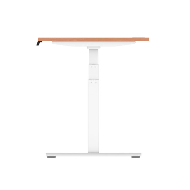 air height adjustable desk with cable ports