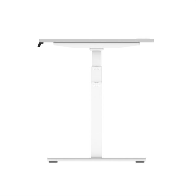 air height adjustable desk with cable ports