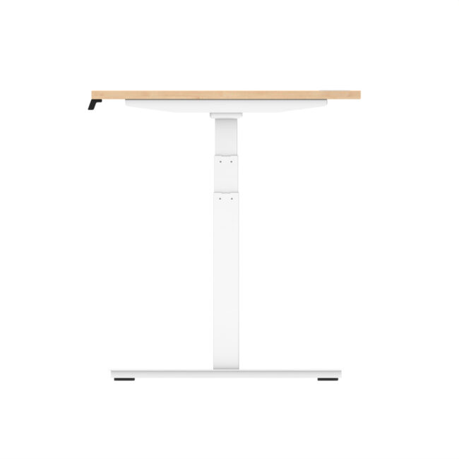 air height adjustable desk with cable ports