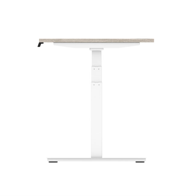 air height adjustable desk with cable ports