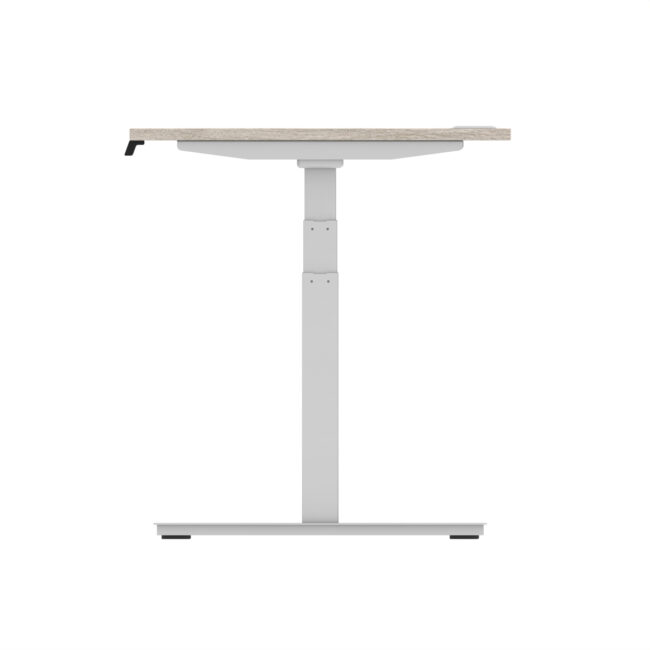 air height adjustable desk with cable ports