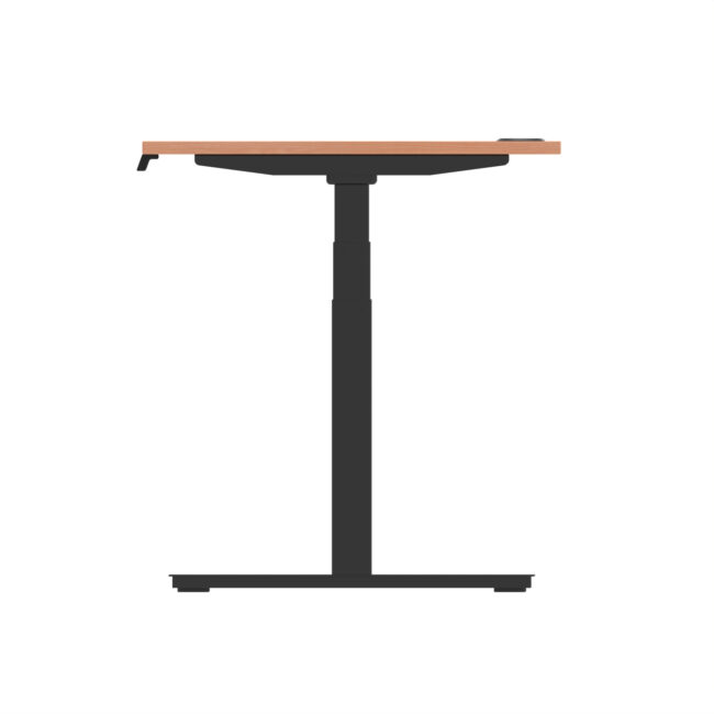 air height adjustable desk with cable ports
