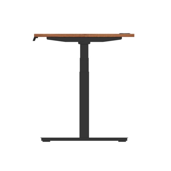 air height adjustable desk with cable ports