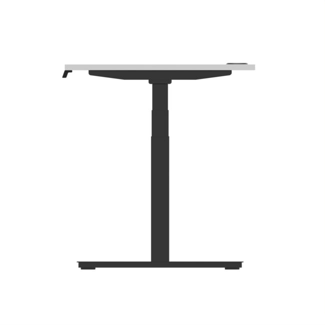 air height adjustable desk with cable ports