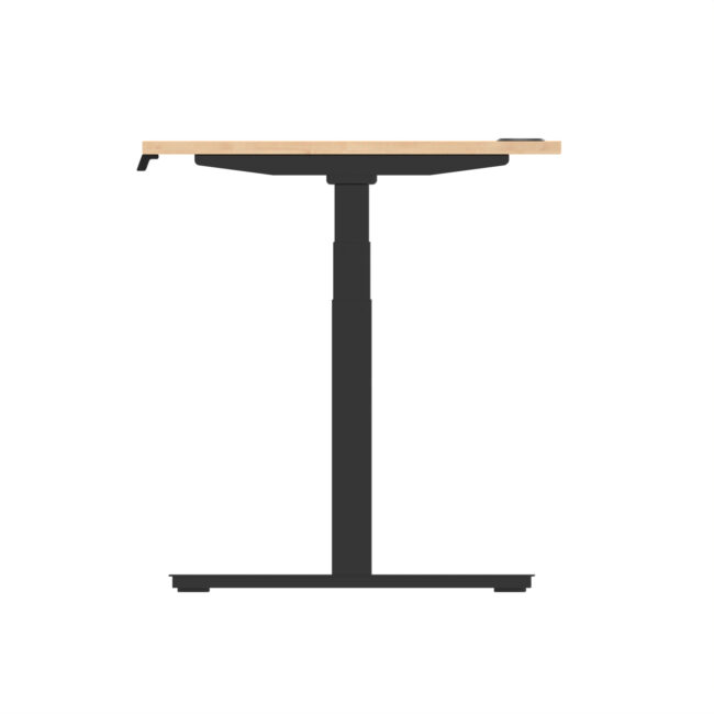 air height adjustable desk with cable ports