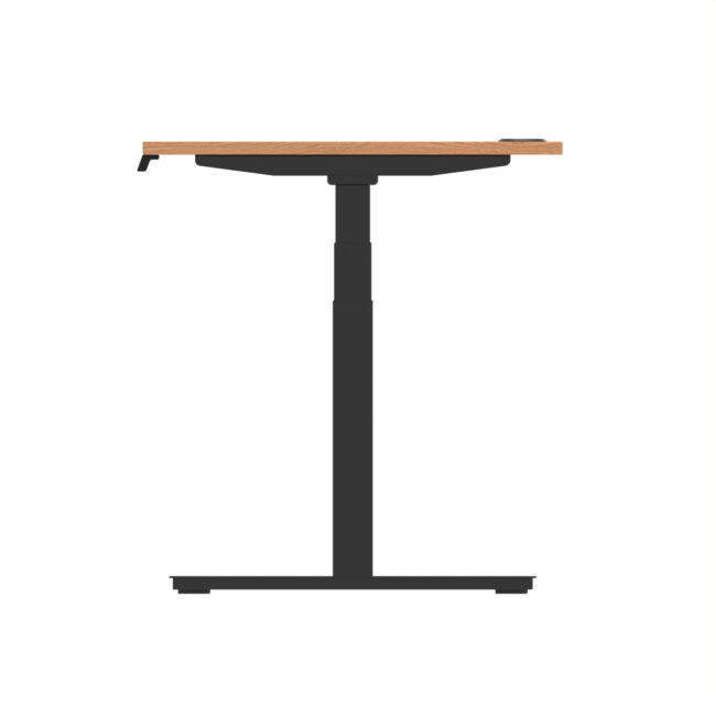 air height adjustable desk with cable ports