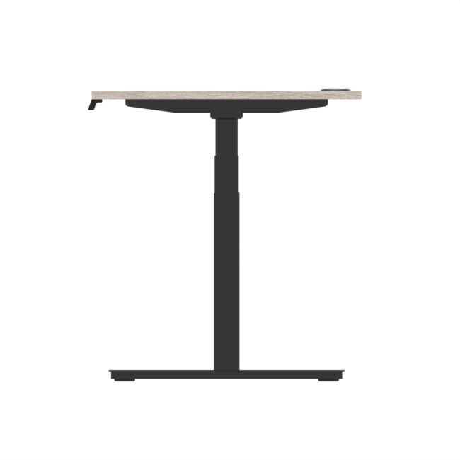 air height adjustable desk with cable ports