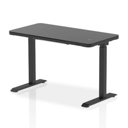 black ice height adjustable desk