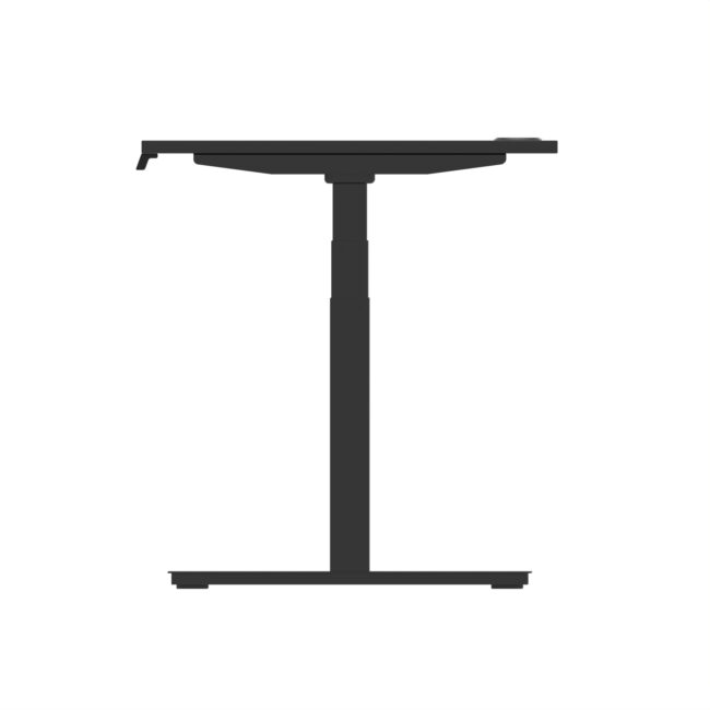 air height adjustable desk with cable ports