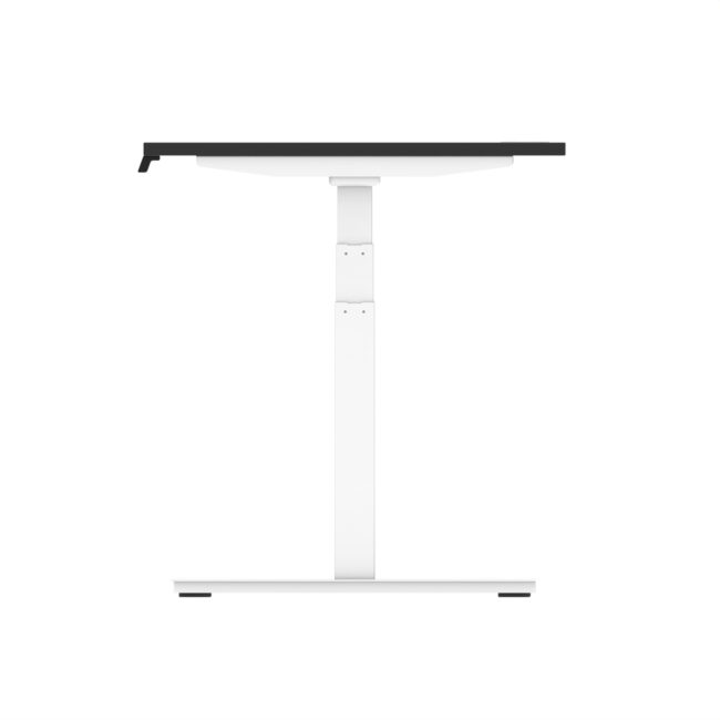 air height adjustable desk with cable ports
