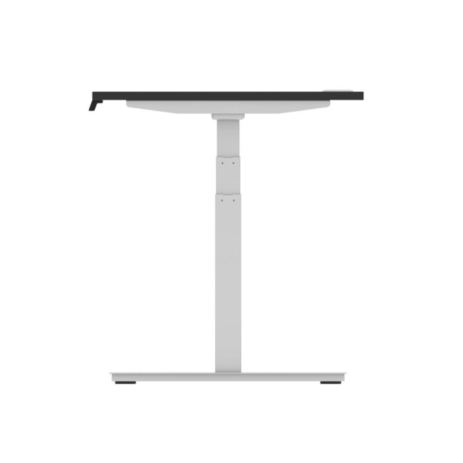 air height adjustable desk with cable ports
