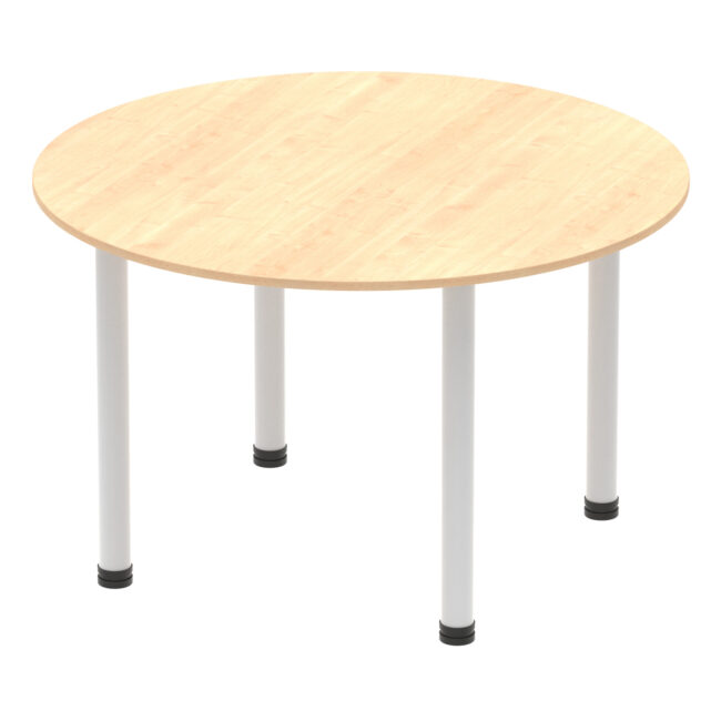 impulse round table with post leg
