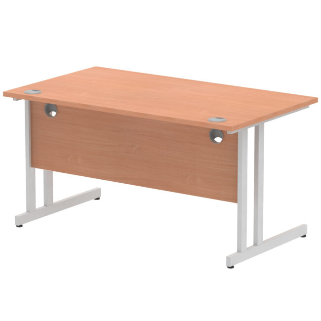 impulse 1400mm straight desk cantilever leg