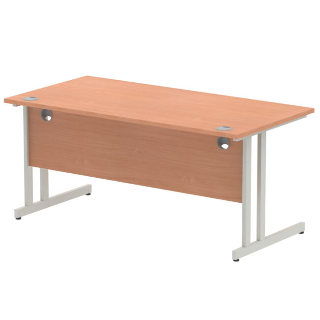 impulse 1600mm straight desk cantilever leg