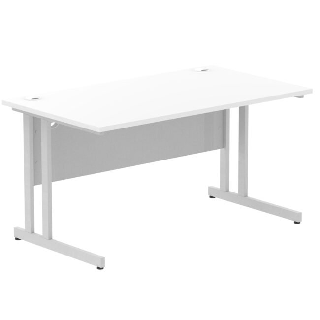 impulse 1400mm straight desk cantilever leg