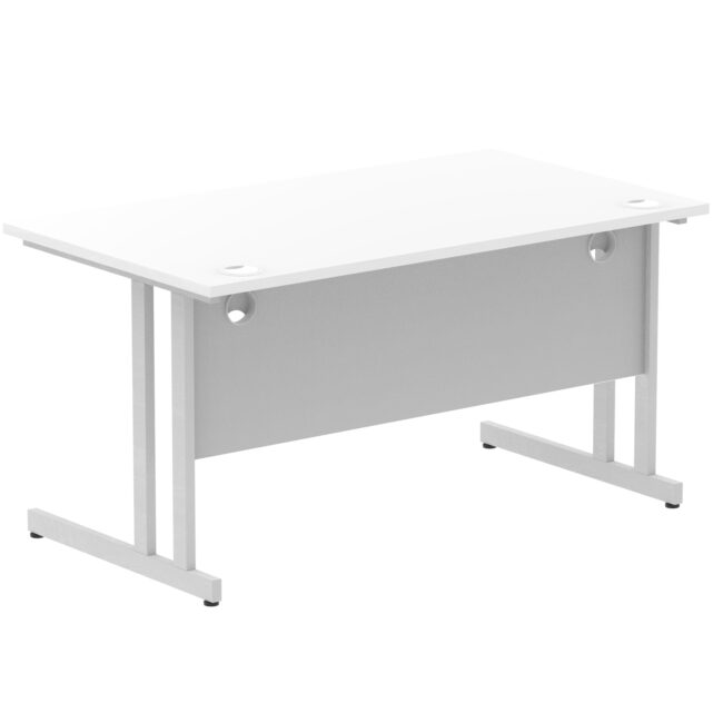 impulse 1400mm straight desk cantilever leg
