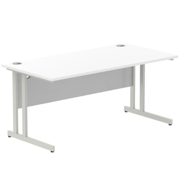 impulse 1600mm straight desk cantilever leg