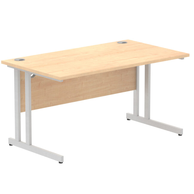 impulse 1400mm straight desk cantilever leg