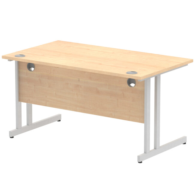 impulse 1400mm straight desk cantilever leg