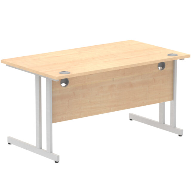 impulse 1400mm straight desk cantilever leg