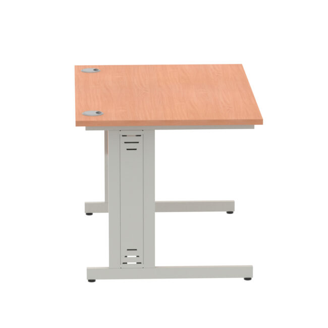impulse 1200mm straight desk cable managed leg