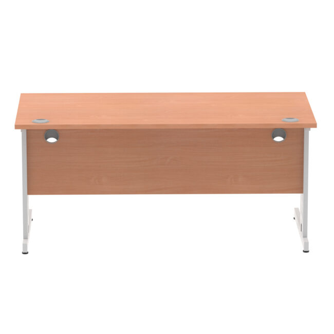 impulse 1600mm straight desk cable managed leg