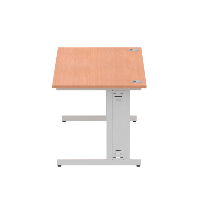 impulse 1600mm straight desk cable managed leg