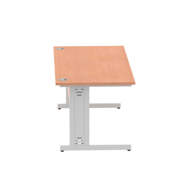 impulse 1800mm straight desk cable managed leg