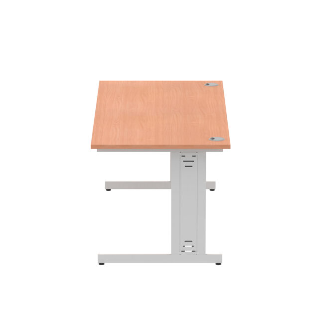 impulse 1800mm straight desk cable managed leg