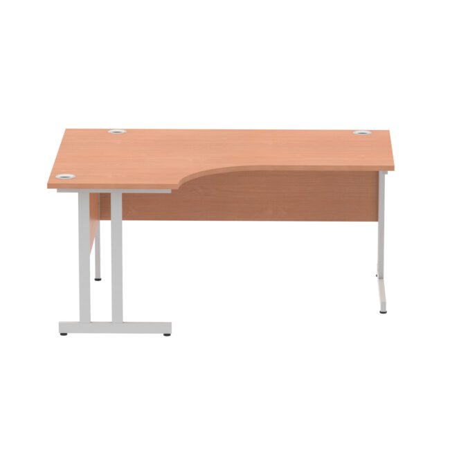 impulse 1600mm left crescent desk cable managed leg