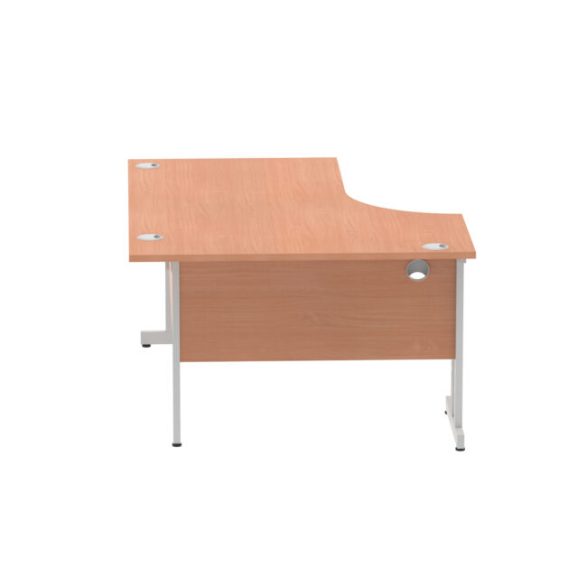 impulse 1600mm left crescent desk cable managed leg