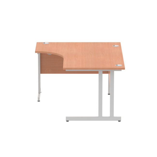 impulse 1600mm left crescent desk cable managed leg