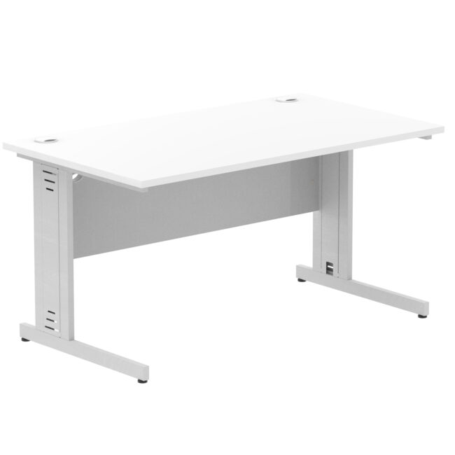impulse 1400mm straight desk cable managed leg