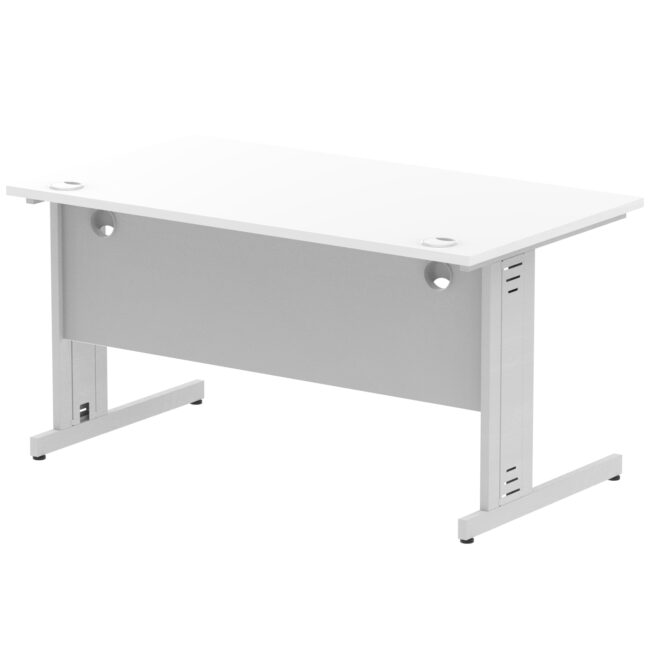 impulse 1400mm straight desk cable managed leg
