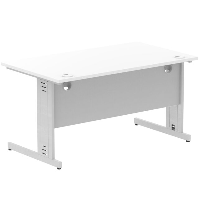 impulse 1400mm straight desk cable managed leg