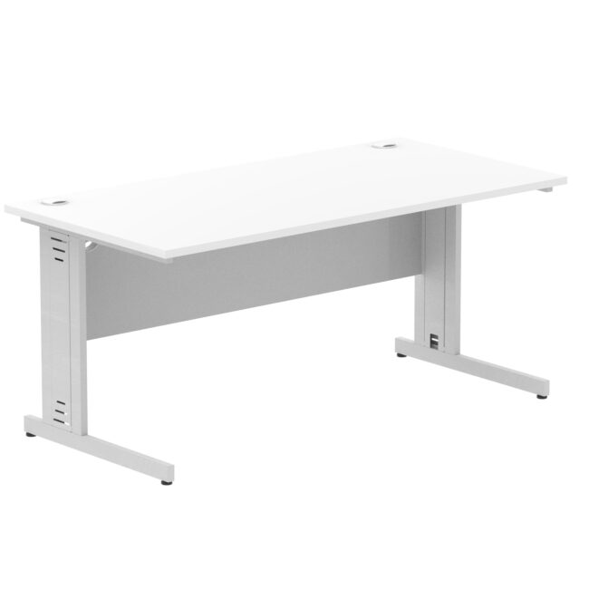 impulse 1600mm straight desk cable managed leg