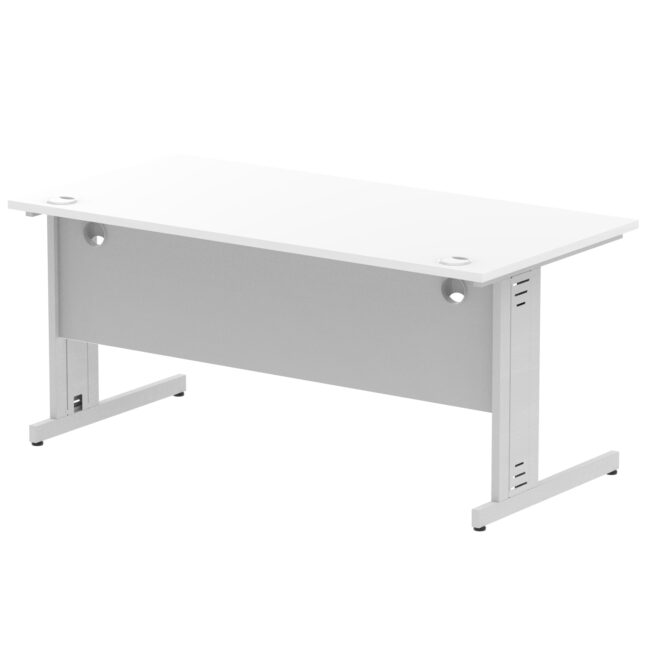 impulse 1600mm straight desk cable managed leg