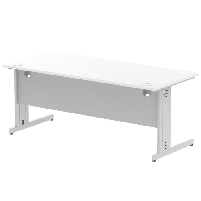 impulse 1800mm straight desk cable managed leg