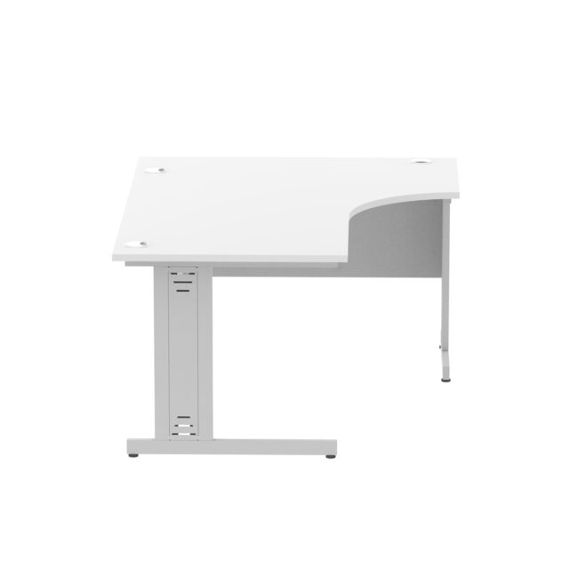 impulse 1600mm left crescent desk cable managed leg