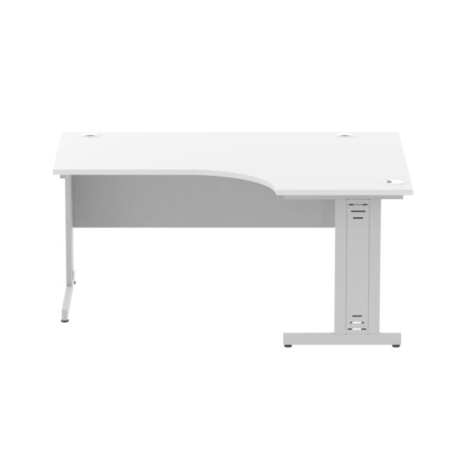 impulse 1600mm left crescent desk cable managed leg