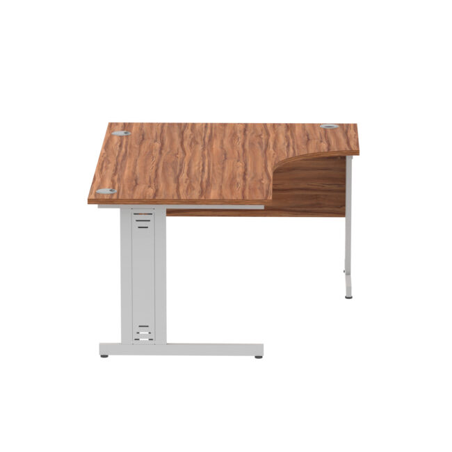 impulse 1600mm left crescent desk cable managed leg