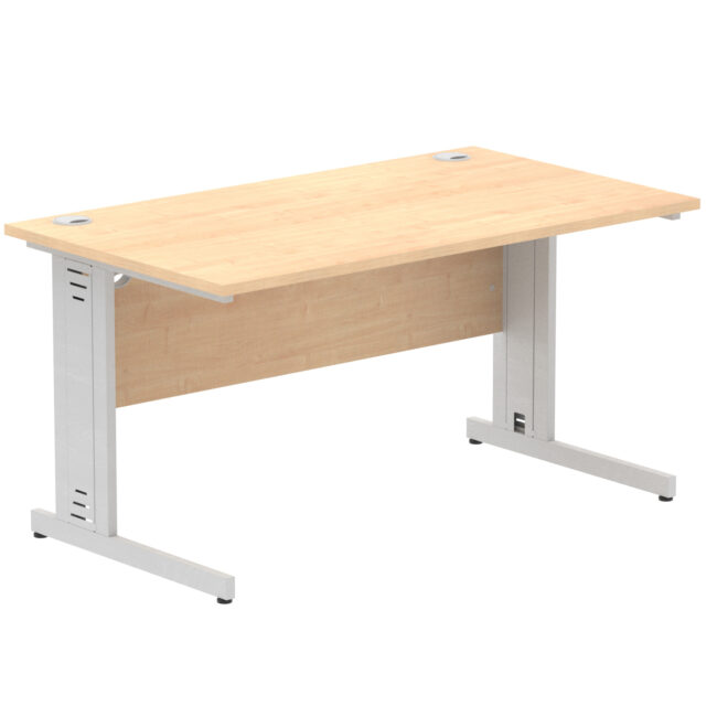 impulse 1400mm straight desk cable managed leg