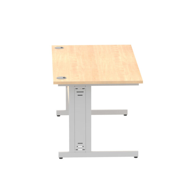 impulse 1600mm straight desk cable managed leg