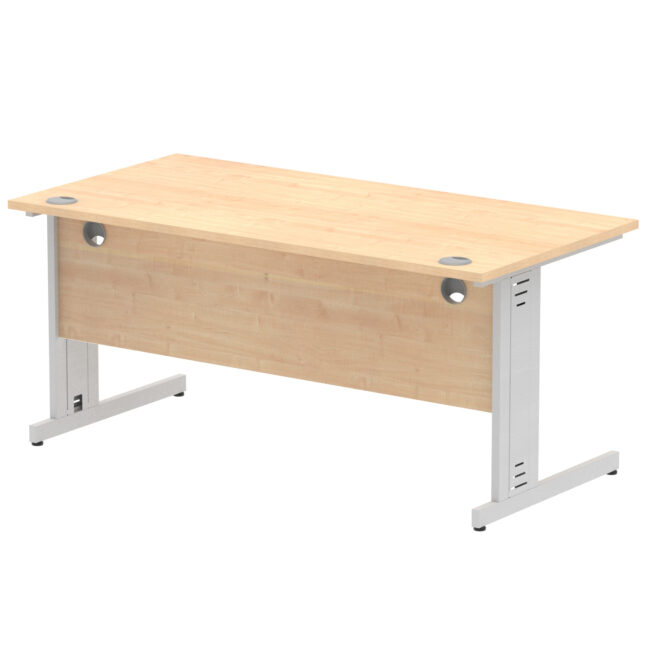 impulse 1600mm straight desk cable managed leg