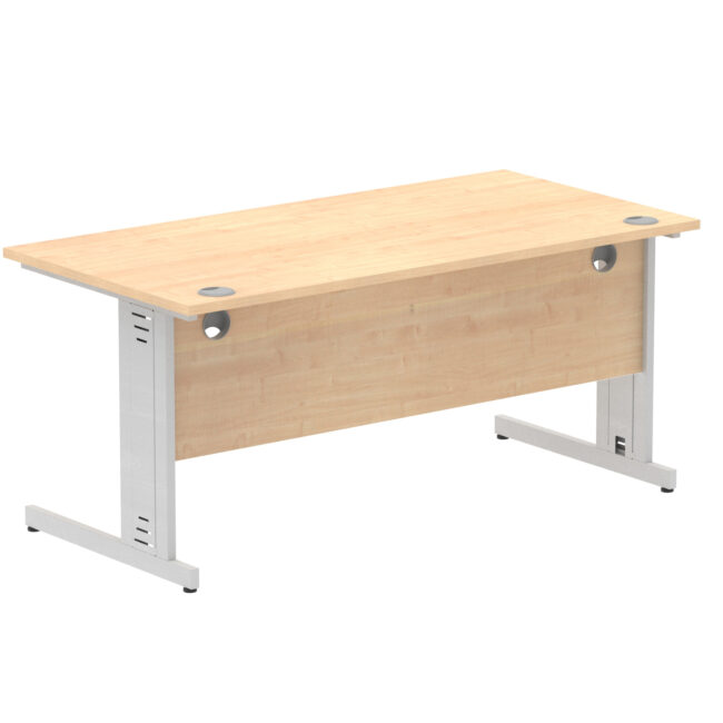 impulse 1600mm straight desk cable managed leg