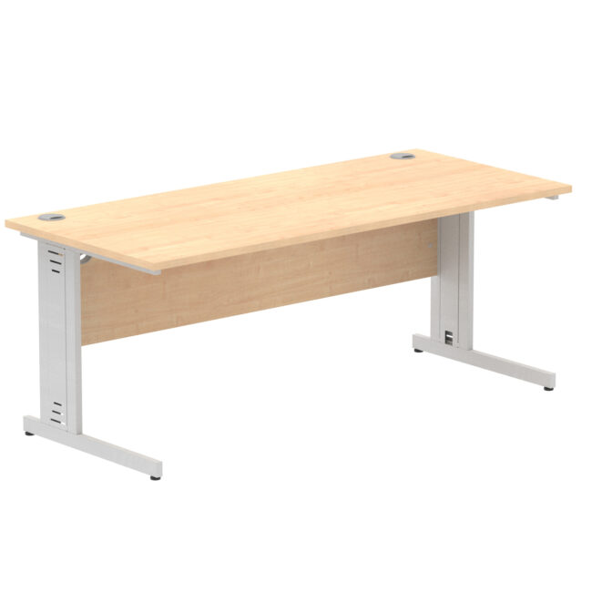 impulse 1800mm straight desk cable managed leg