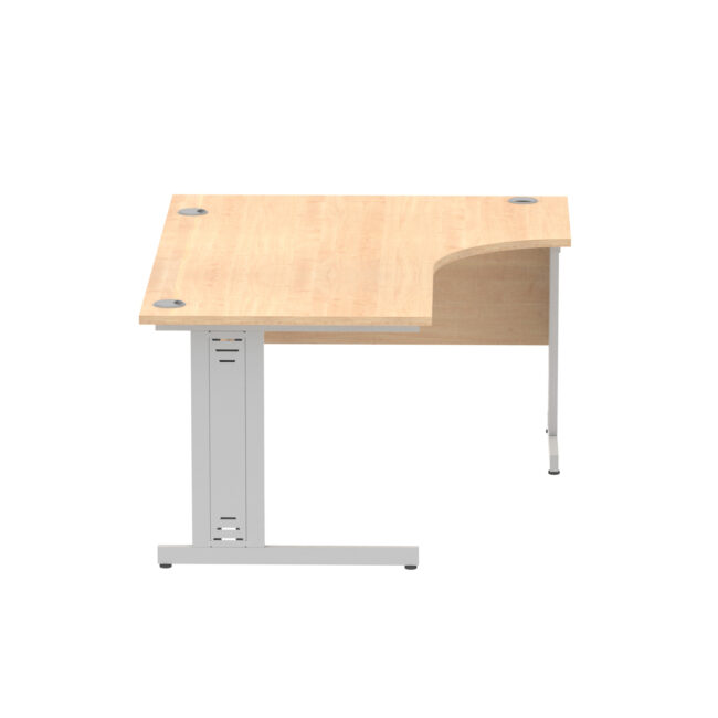 impulse 1600mm left crescent desk cable managed leg