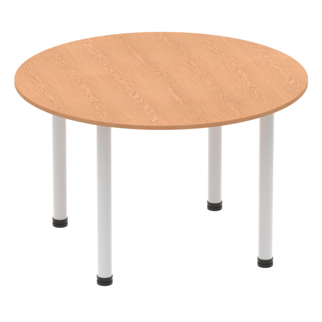 impulse round table with post leg