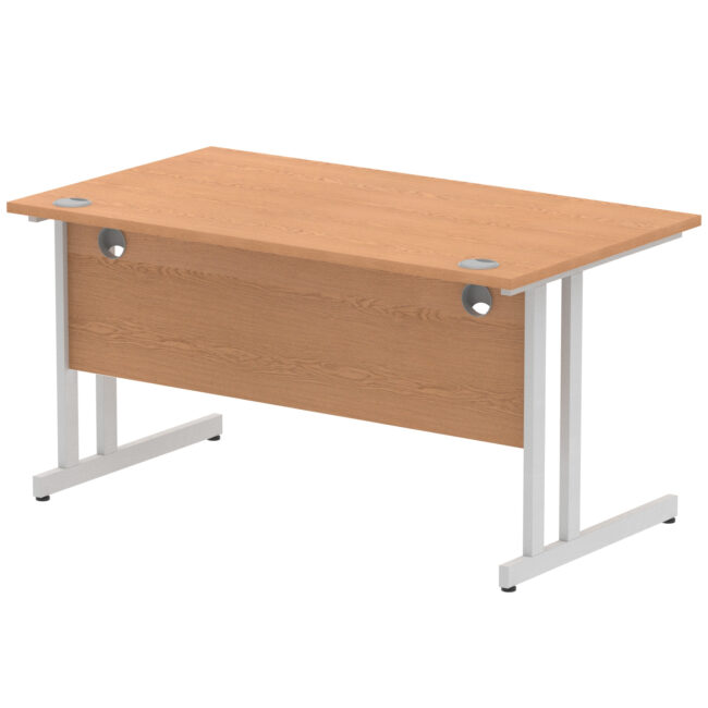 impulse 1400mm straight desk cantilever leg